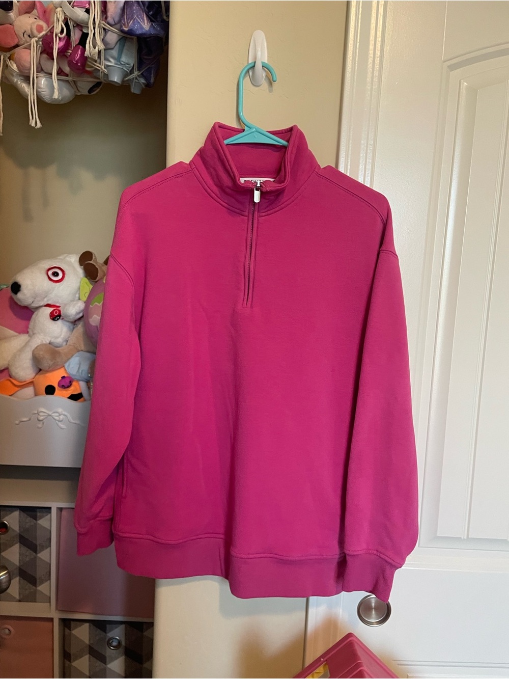 Athleta Bright Pink Full-Zip Pullover